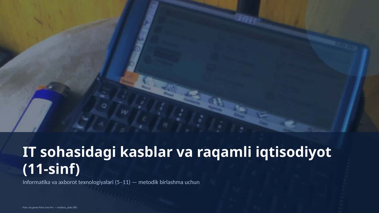 IT sohasidagi kasblar va raqamli iqtisodiyot (11-sinf)