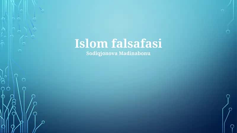Islom falsafasi