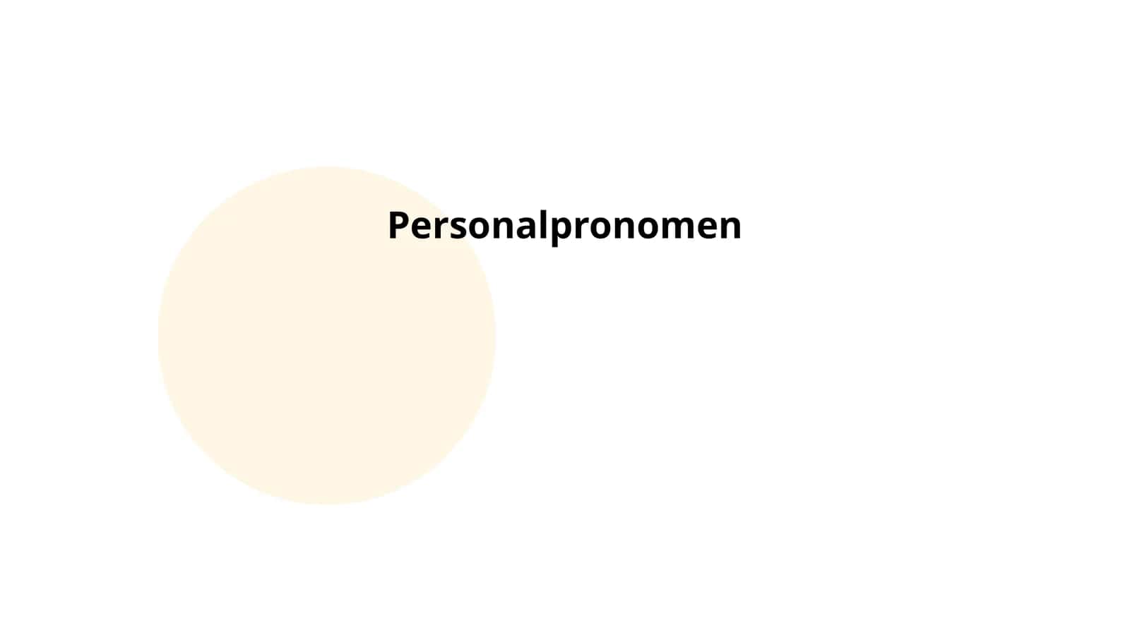 Personalpronomen