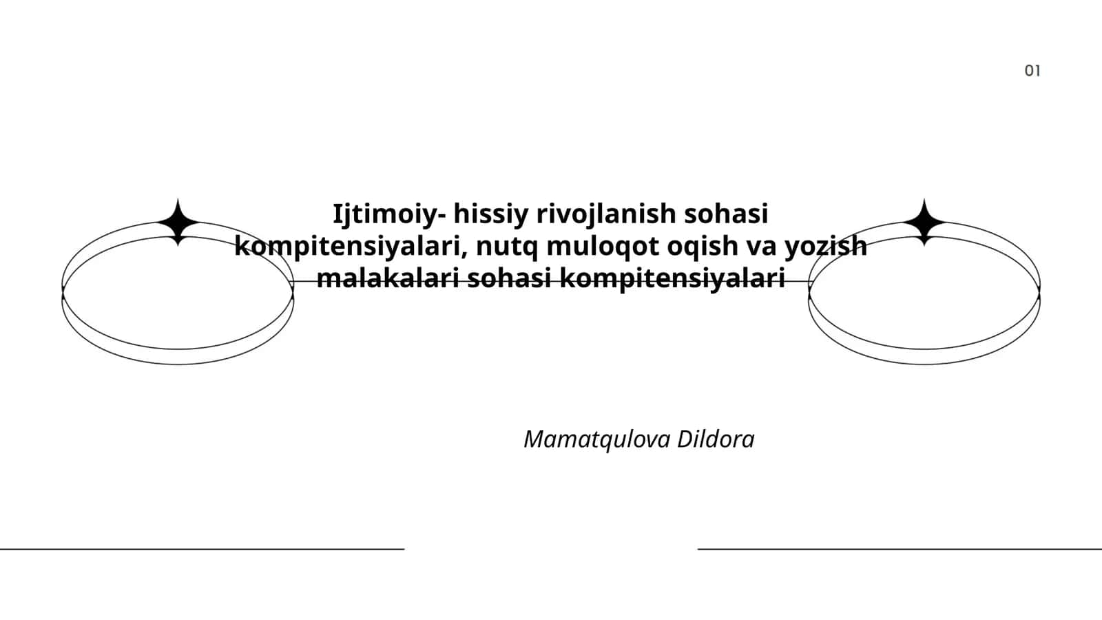 Ijtimoiy- hissiy rivojlanish sohasi kompitensiyalari, nutq muloqot oqish va yozish malakalari sohasi kompitensiyalari