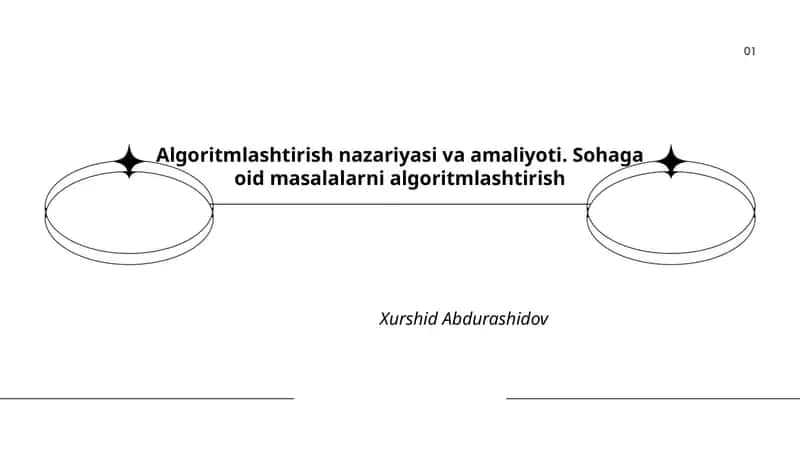 Algoritmlashtirish nazariyasi va amaliyoti