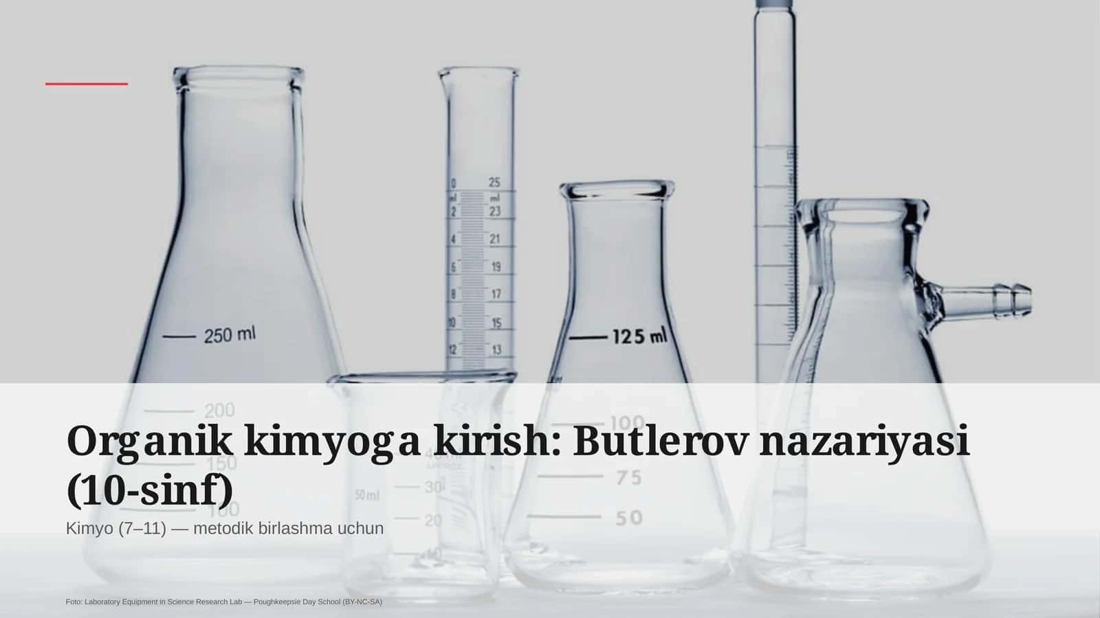 Organik kimyoga kirish: Butlerov nazariyasi (10-sinf)