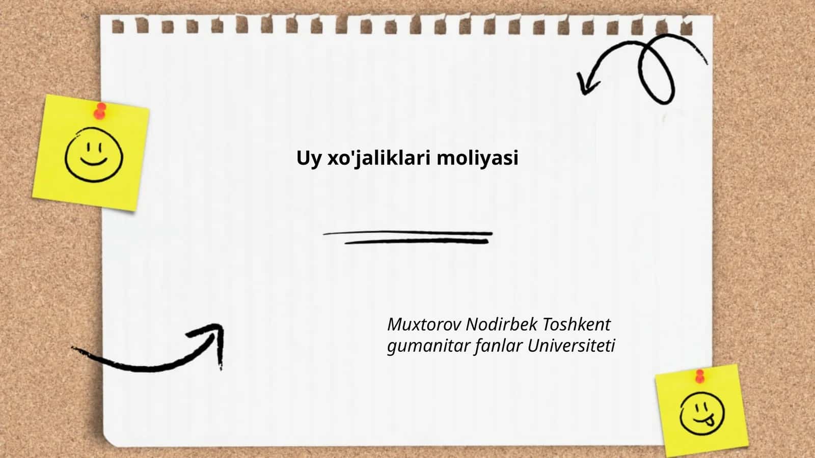 Uy xo'jaliklari moliyasi