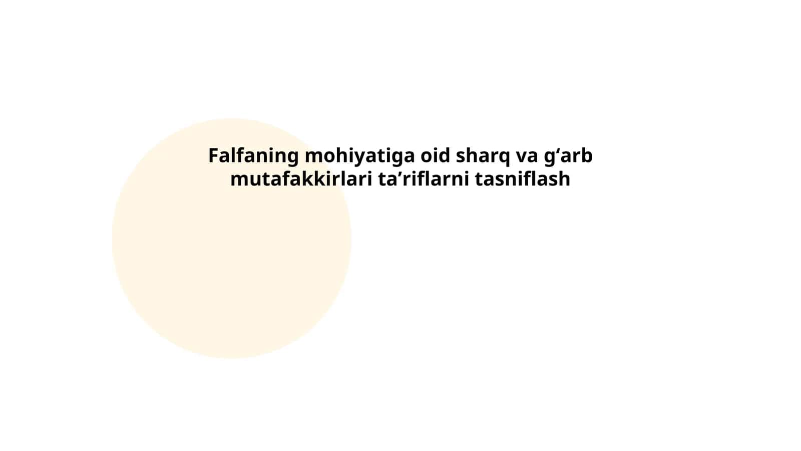 Falsafa mohiyatining tarixi