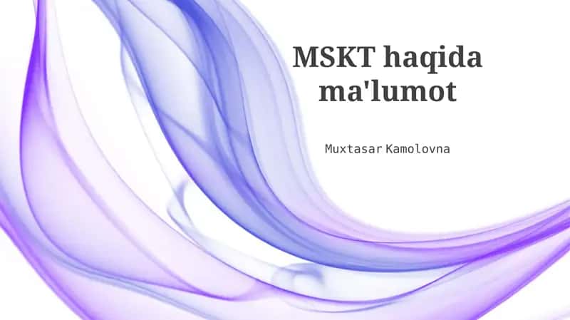 MSK Sinov (MSK) - bu mobil qurilmalar uchun mo'ljallangan dasturlar funksiyasini tekshirish va tasdiqlash uchun mo'ljallangan dasturiy ta'minot sinov metodologiyasi