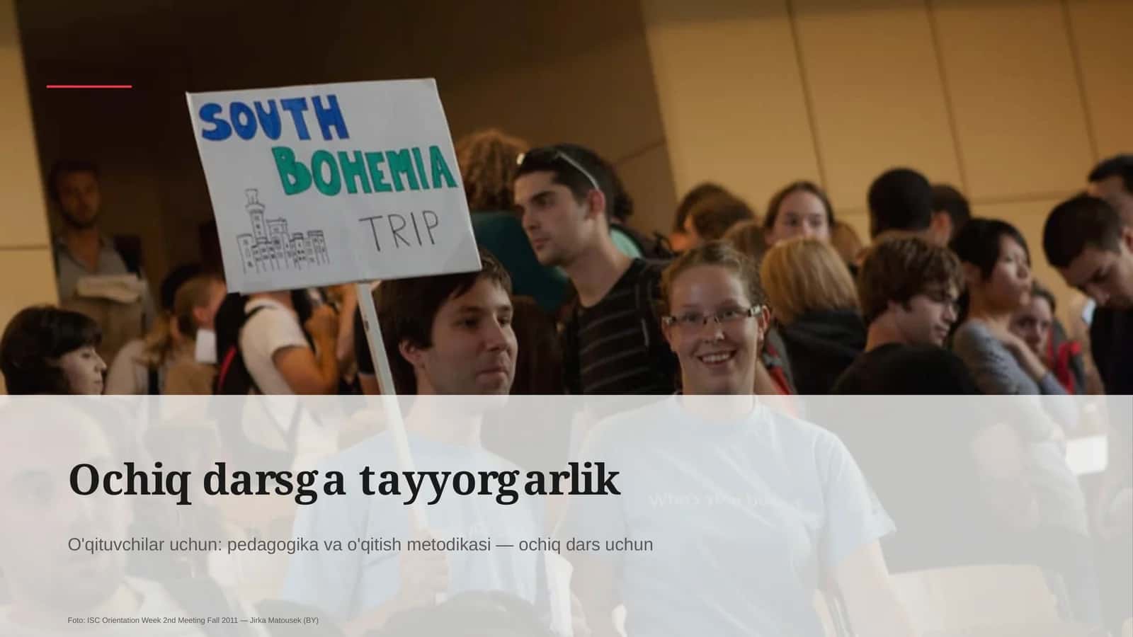 Ochiq darsga tayyorgarlik