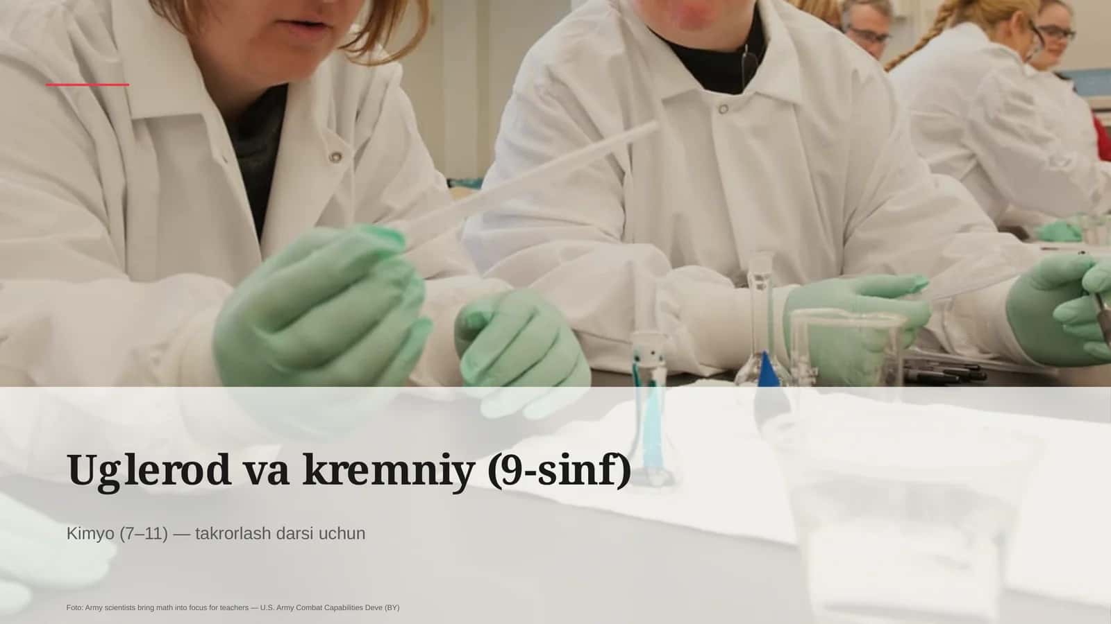 Uglerod va kremniy (9-sinf)