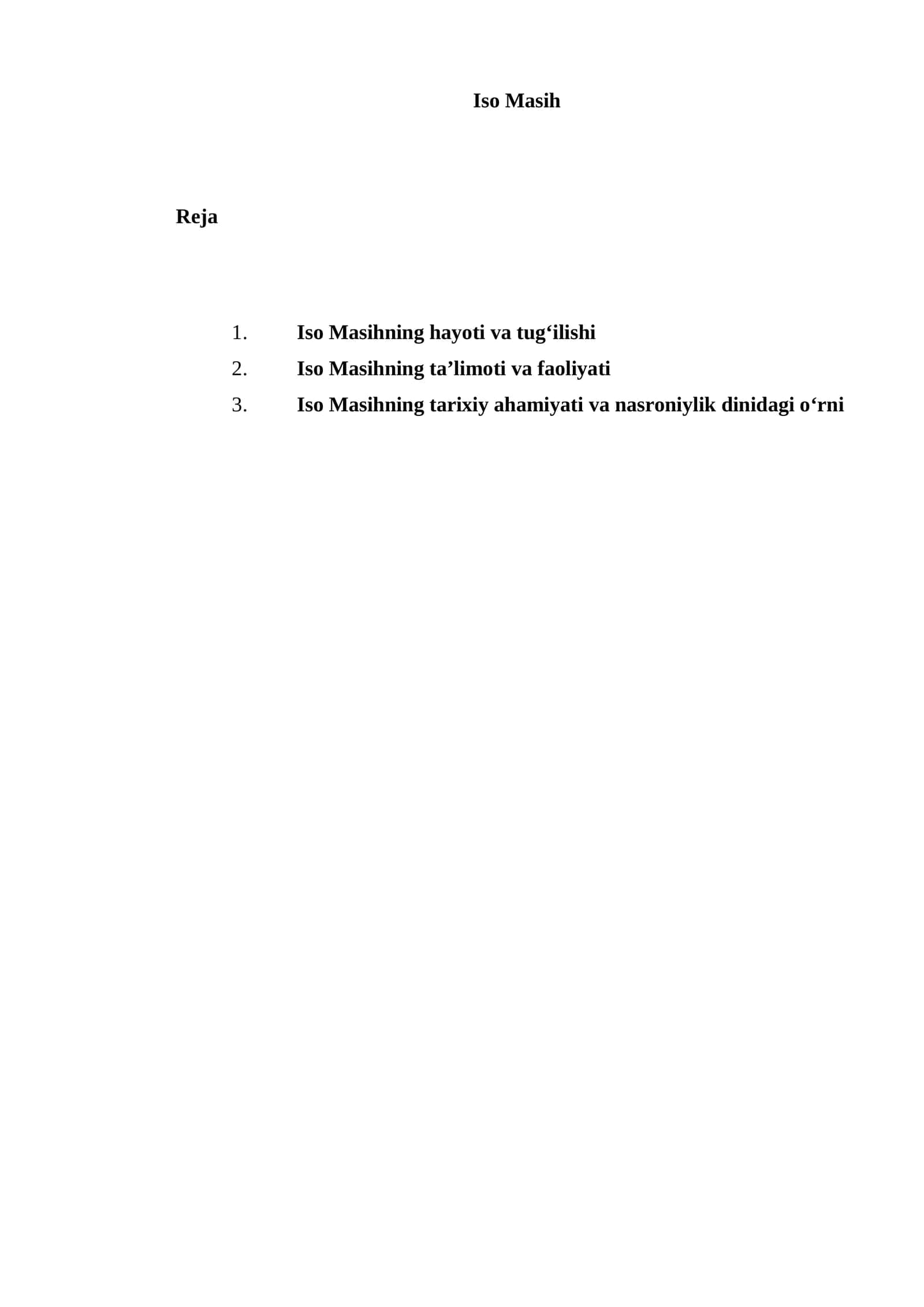 Iso Masih