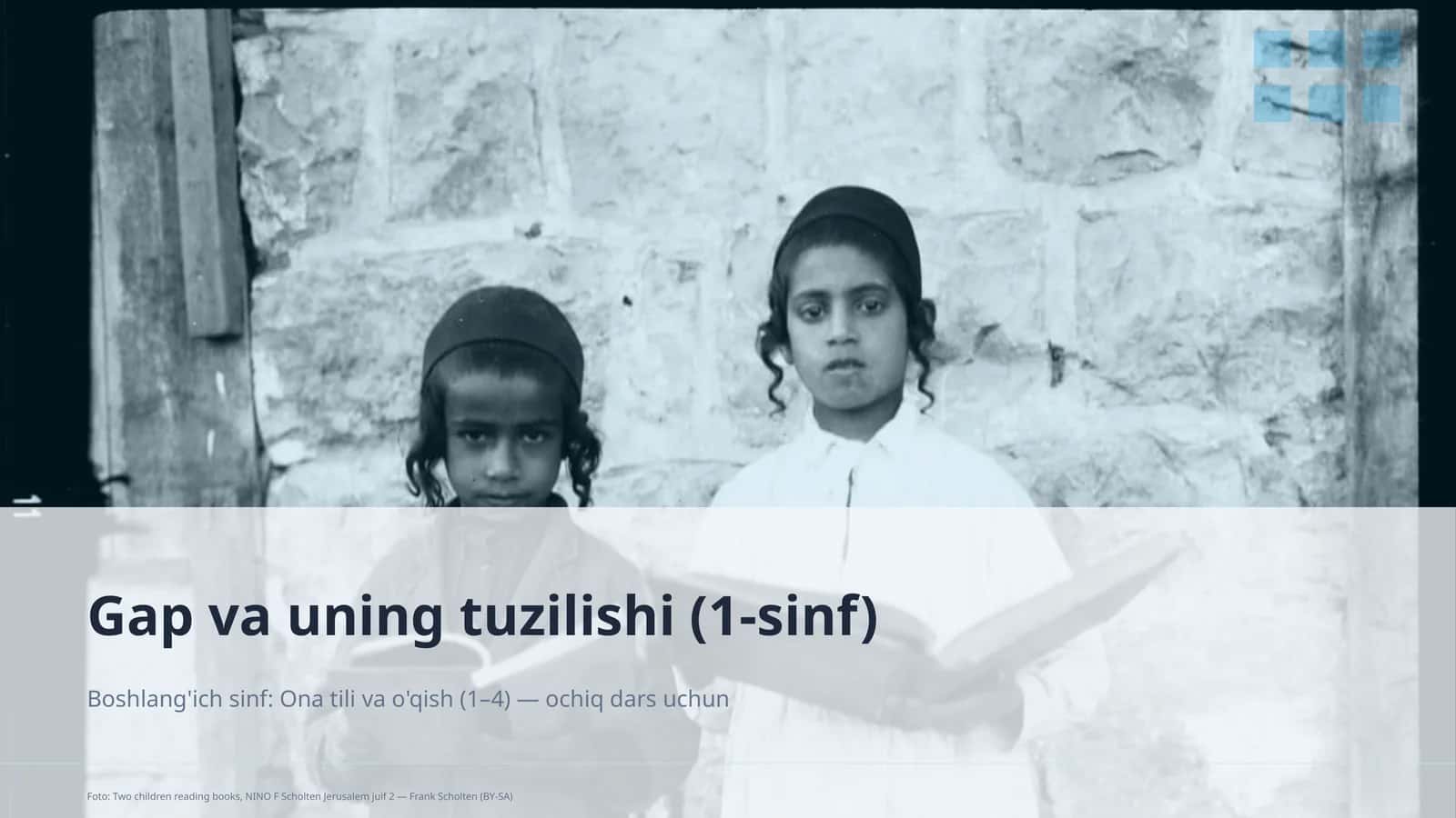 Gap va uning tuzilishi (1-sinf)