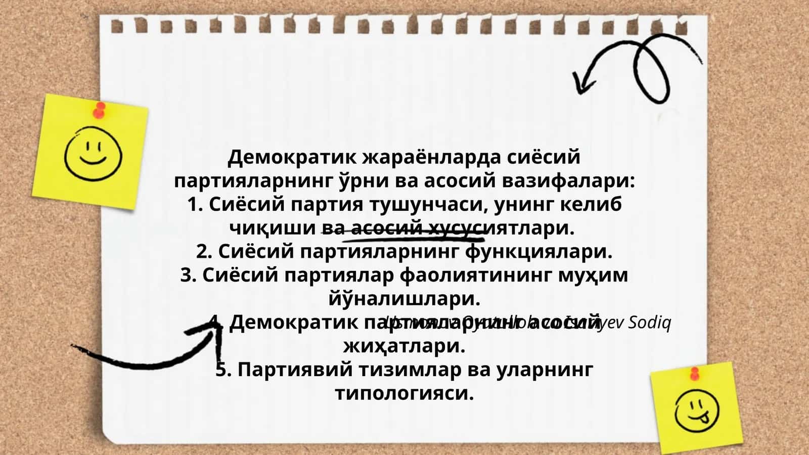 Демократик жараёнларда сиёсий партияларнинг ўрни ва асосий вазифалари