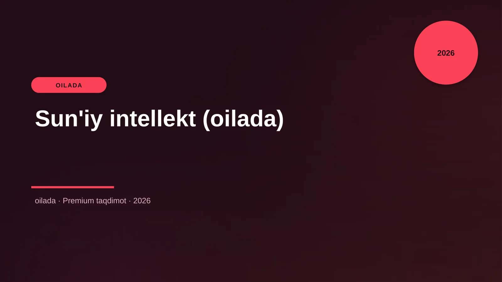 Sun'iy intellekt (oilada)