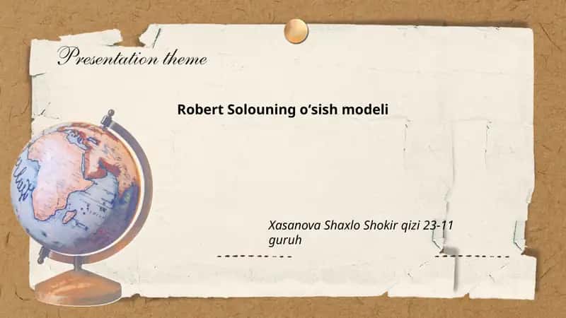 Robert Solouning oʻsish modeli