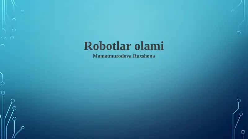 Tibbiyotdagi robotlar