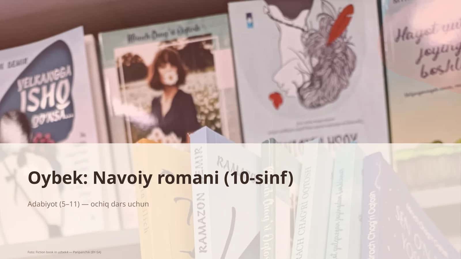 Oybek: Navoiy romani (10-sinf)