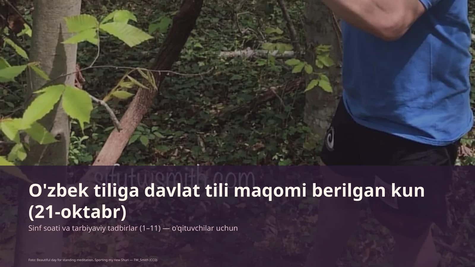 Sinf soati va tarbiyaviy tadbirlar