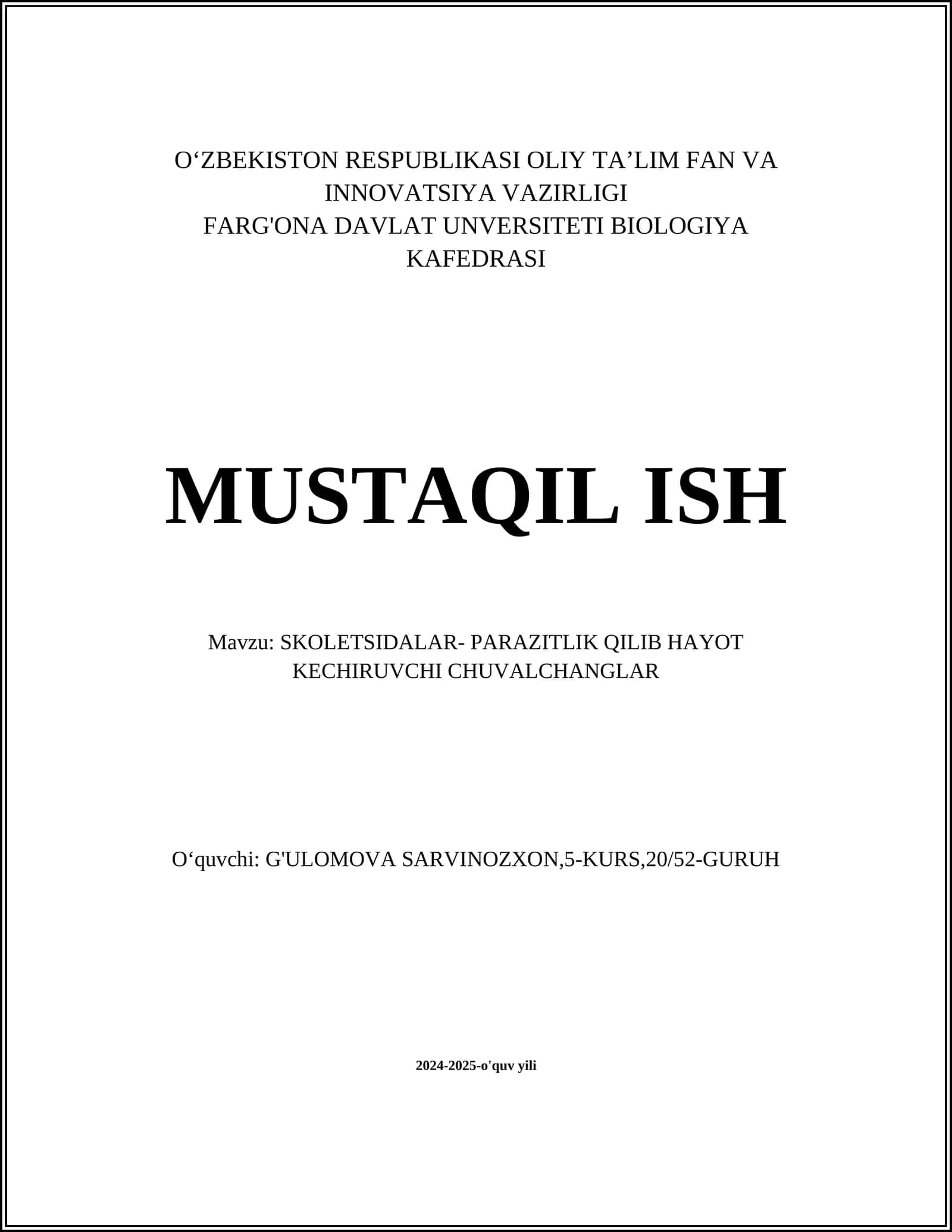 Skolioz biologiyasi