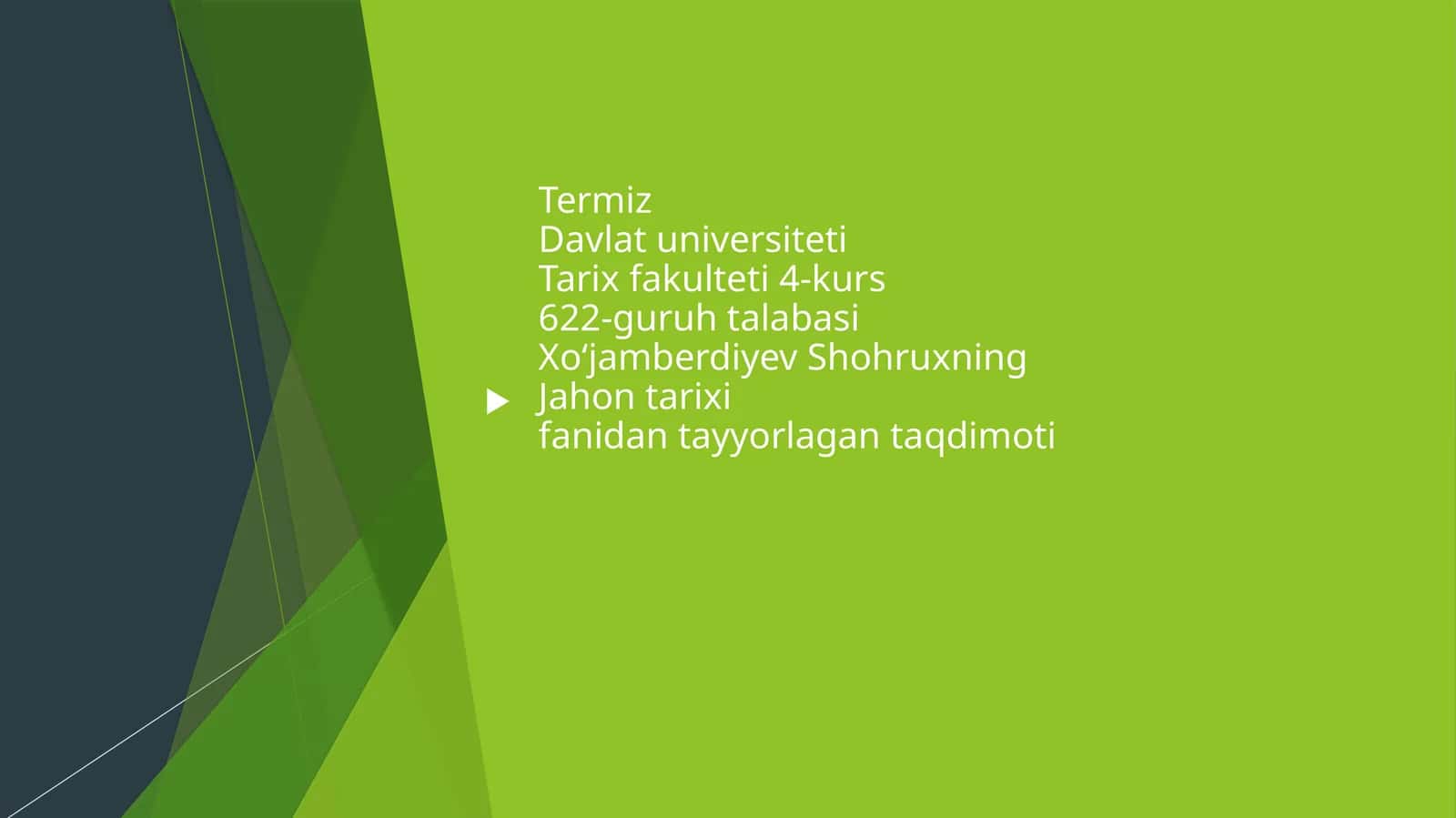 II jahon urishidan kiyingi yillarda AQSH va G‘arbiy Yevropa mamlakatlari.