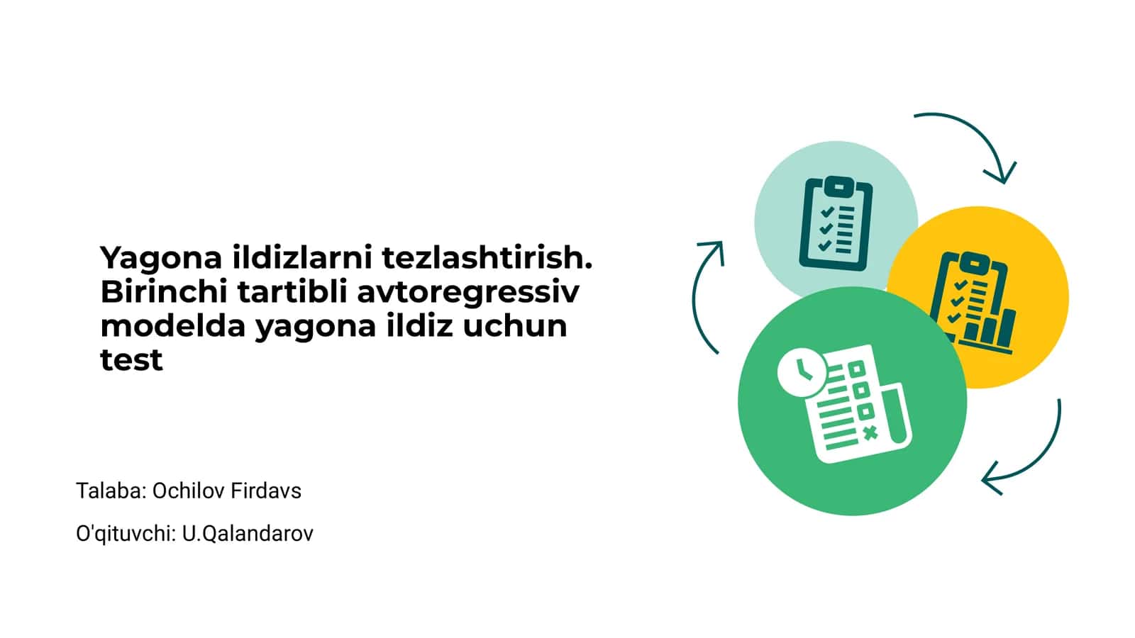 Yagona ildizlarni tezlashtirish