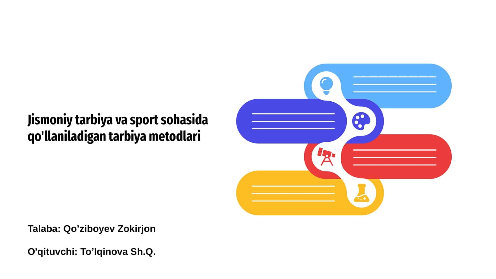 Jismoniy tarbiya va sport sohasida qo'llaniladigan tarbiya metodlari
