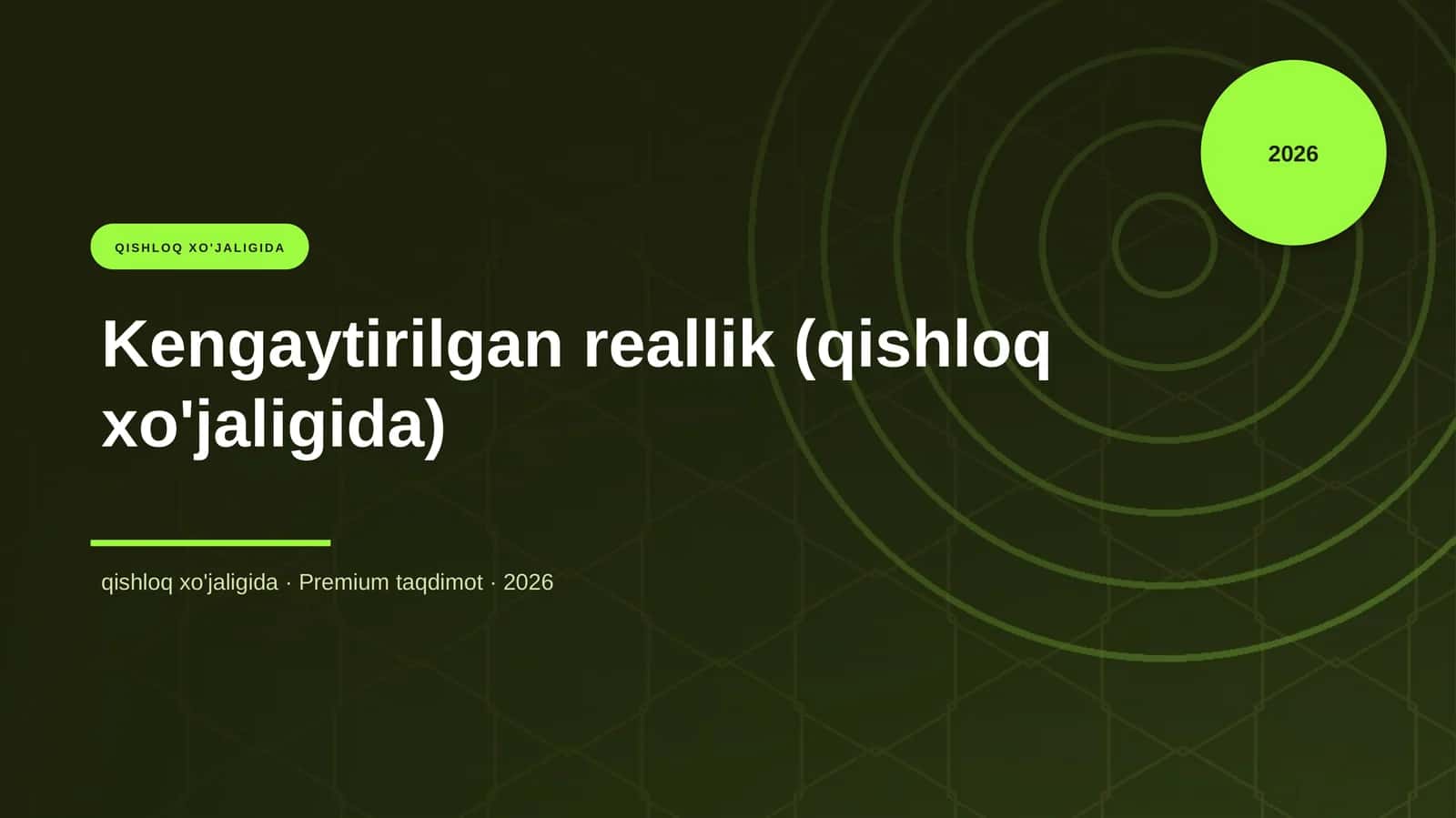 Kengaytirilgan reallik (qishloq xo'jaligida)