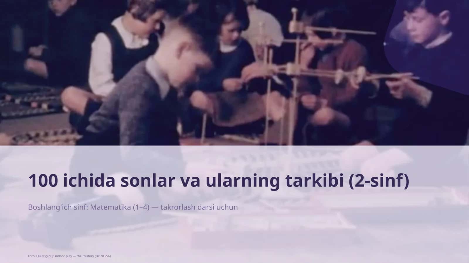 100 ichida sonlar va ularning tarkibi (2-sinf)
