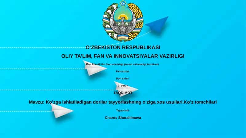 Koʼzga ishlatiladigan dorilar tayyorlashning oʻziga xos usullari