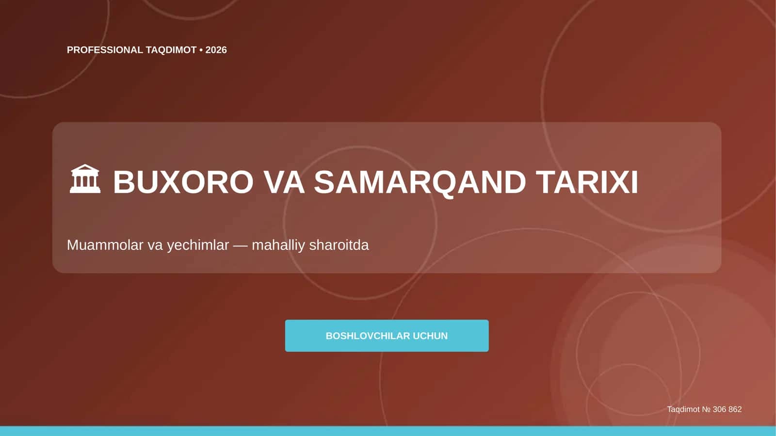 BUXORO VA SAMARQAND TARIXI