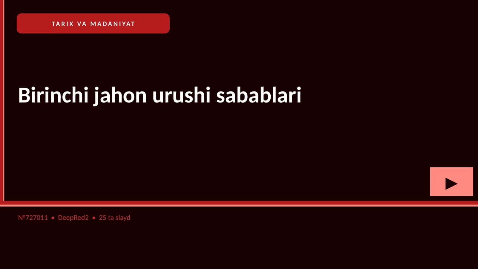 TARIX VA MADANIYAT