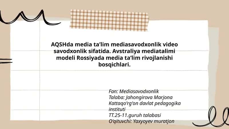 Mediasavodxonlik