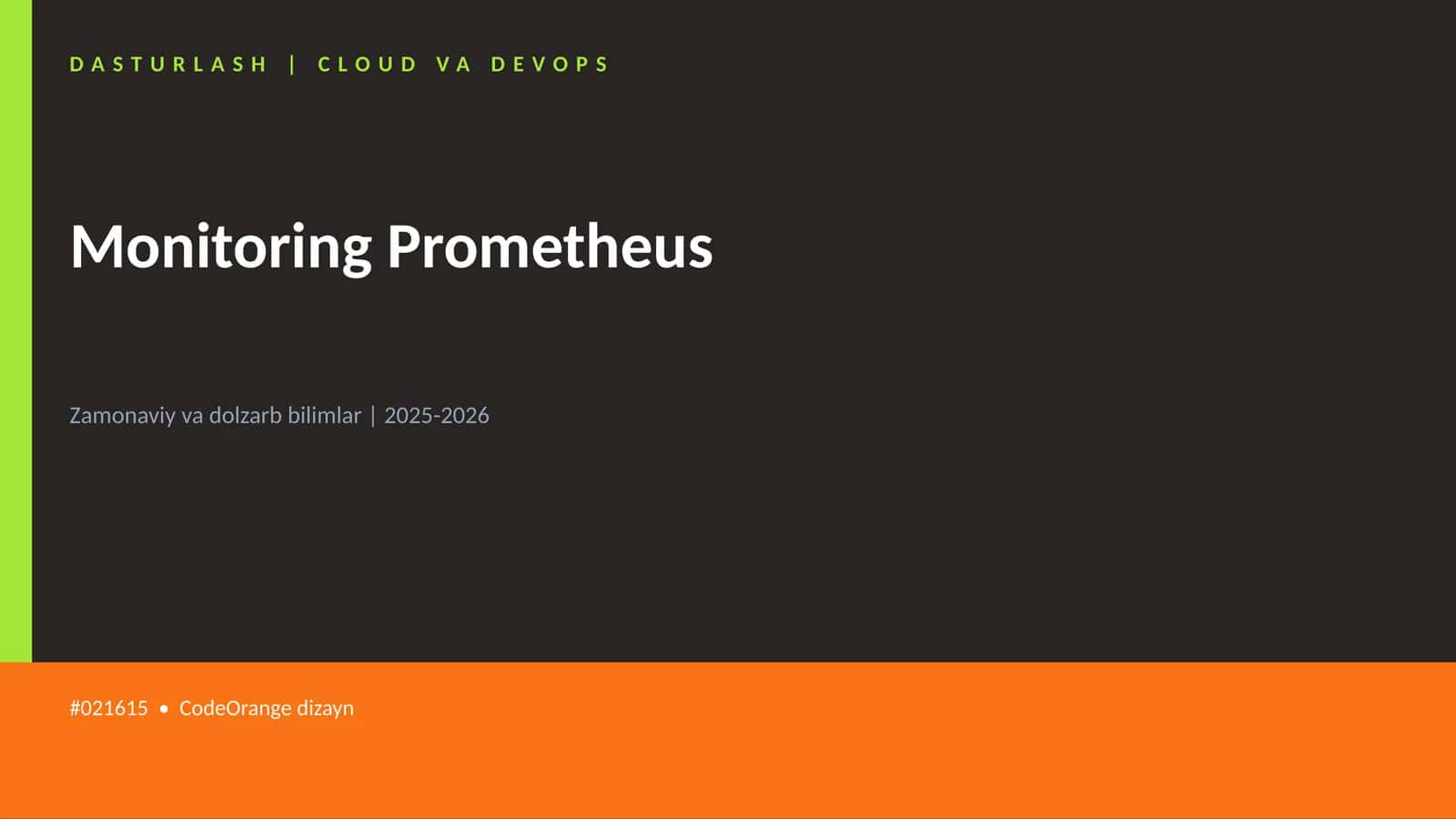Monitoring Prometheus