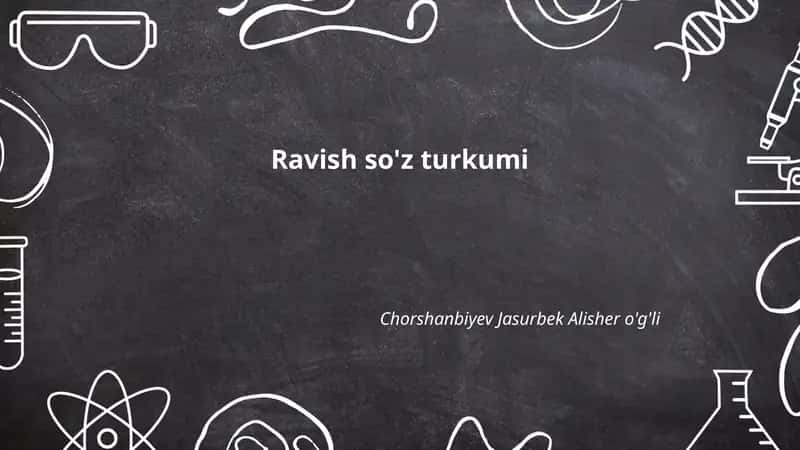 Ravish so'z turkumi