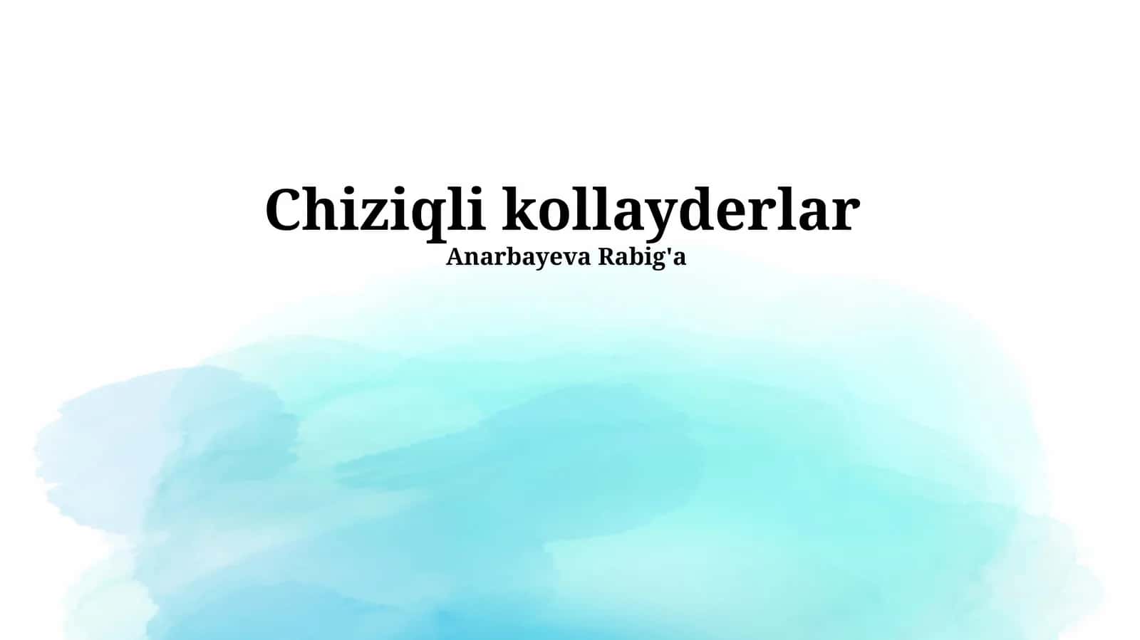 Chiziqli kollayderlar