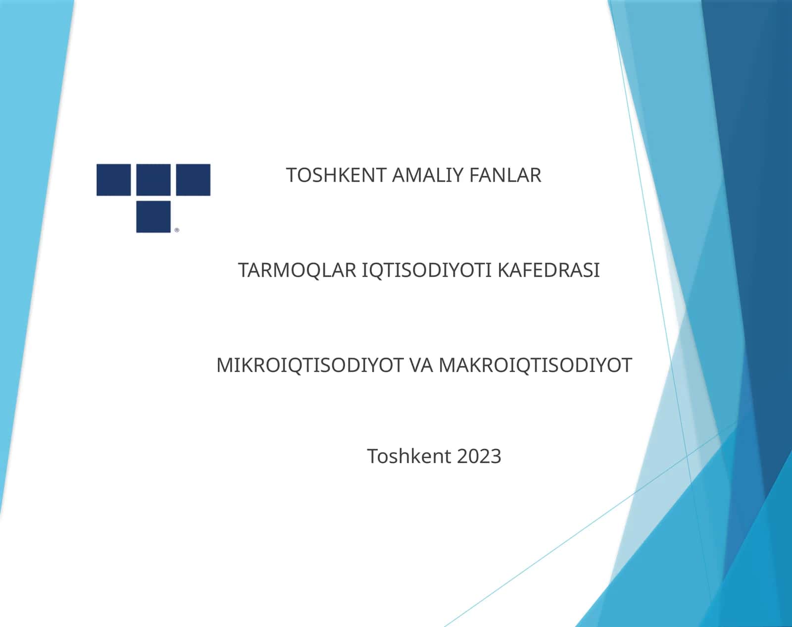 14-Мавзу.Рақобат ва якка хокимлик
