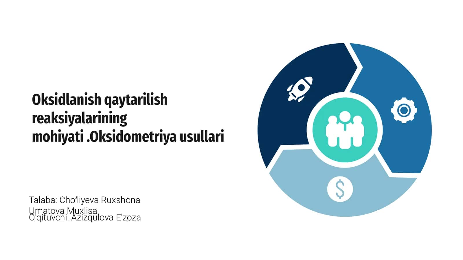 Oksidlanish va qaytarilish reaksiyalari