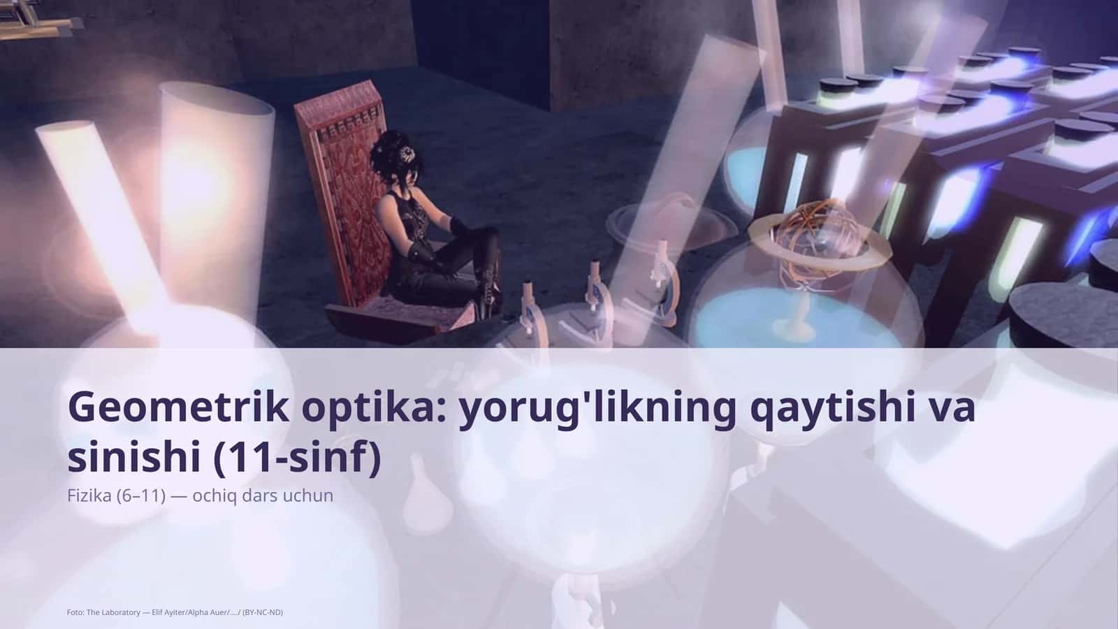 Geometrik optika: yorug'likning qaytishi va sinishi (11-sinf)