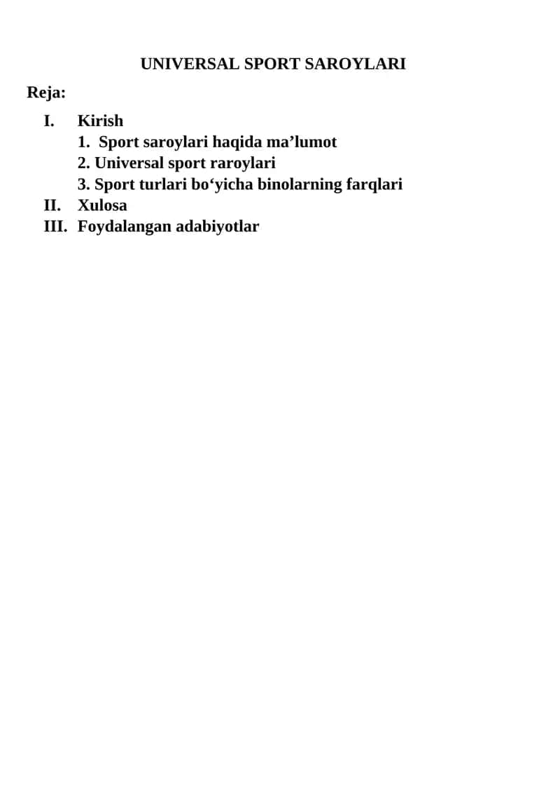UNIVERSAL SPORT SAROYLARI
