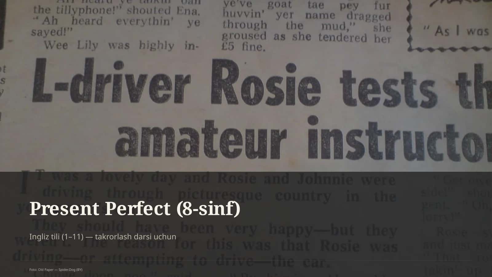 Present Perfect (8-sinf)