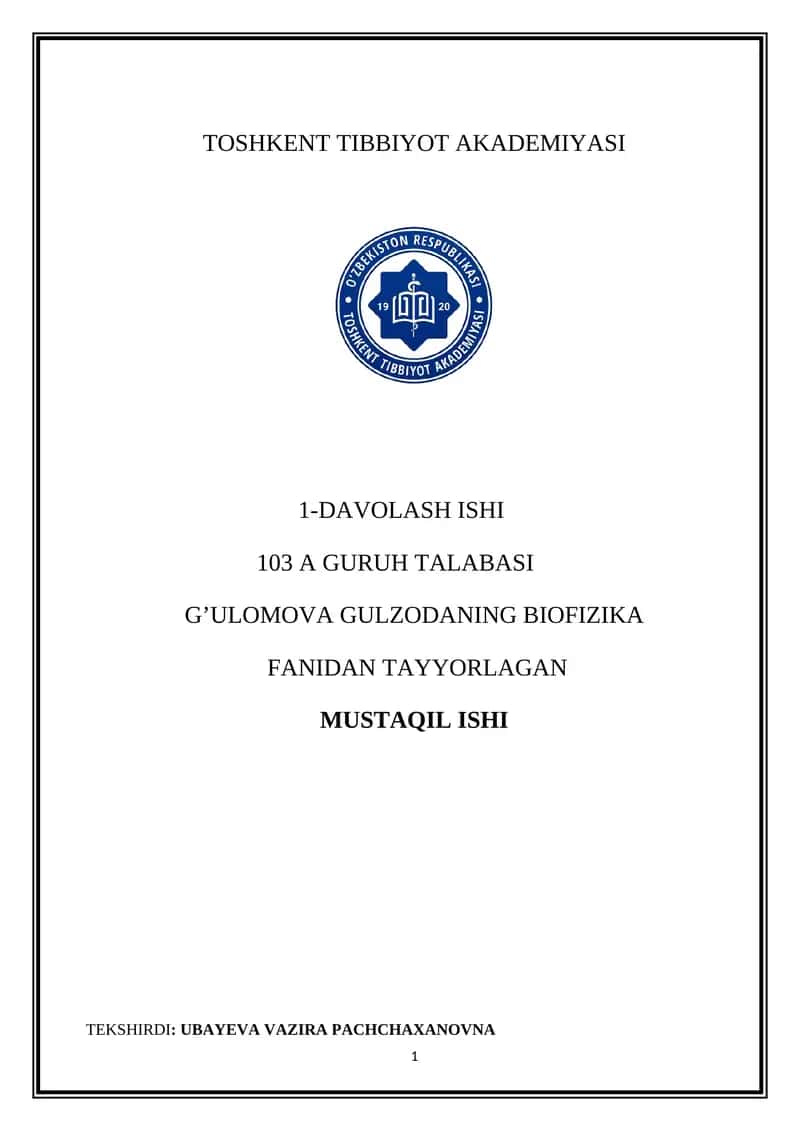 Travmatologiya va stomatologiyada biomexanikaning o‘rni