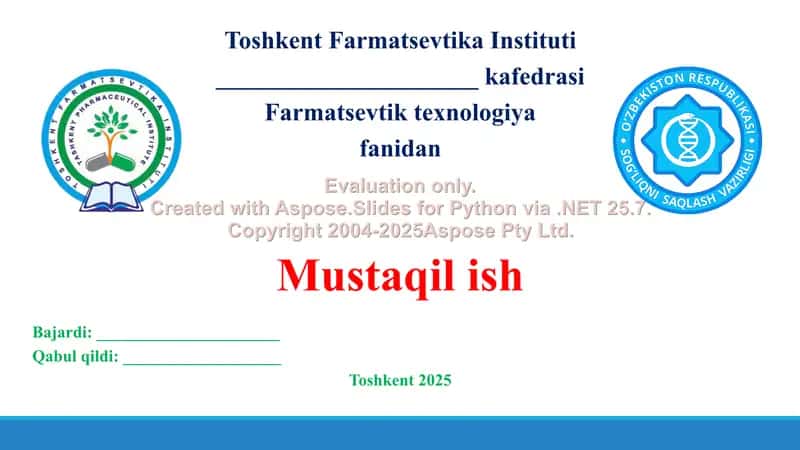 Kuchli asos va kuchsiz kislota, kuchli kislota va kuchsiz asosdan tashkil topgan tuzlardan inyeksion eritmalar tayyorlash. Taqdimot 32 bet.