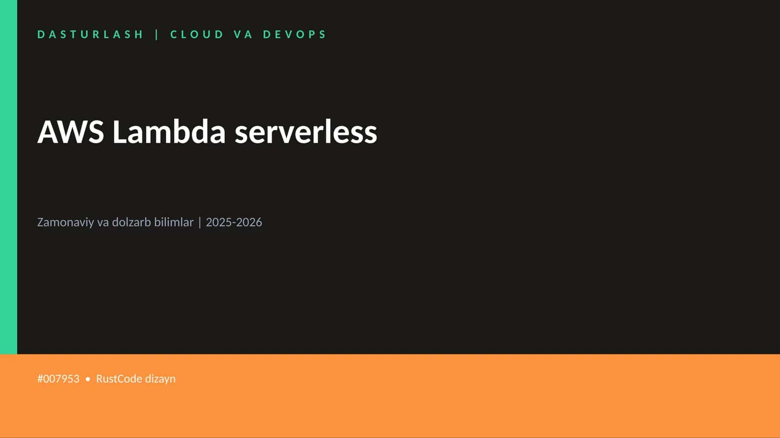 AWS Lambda serverless