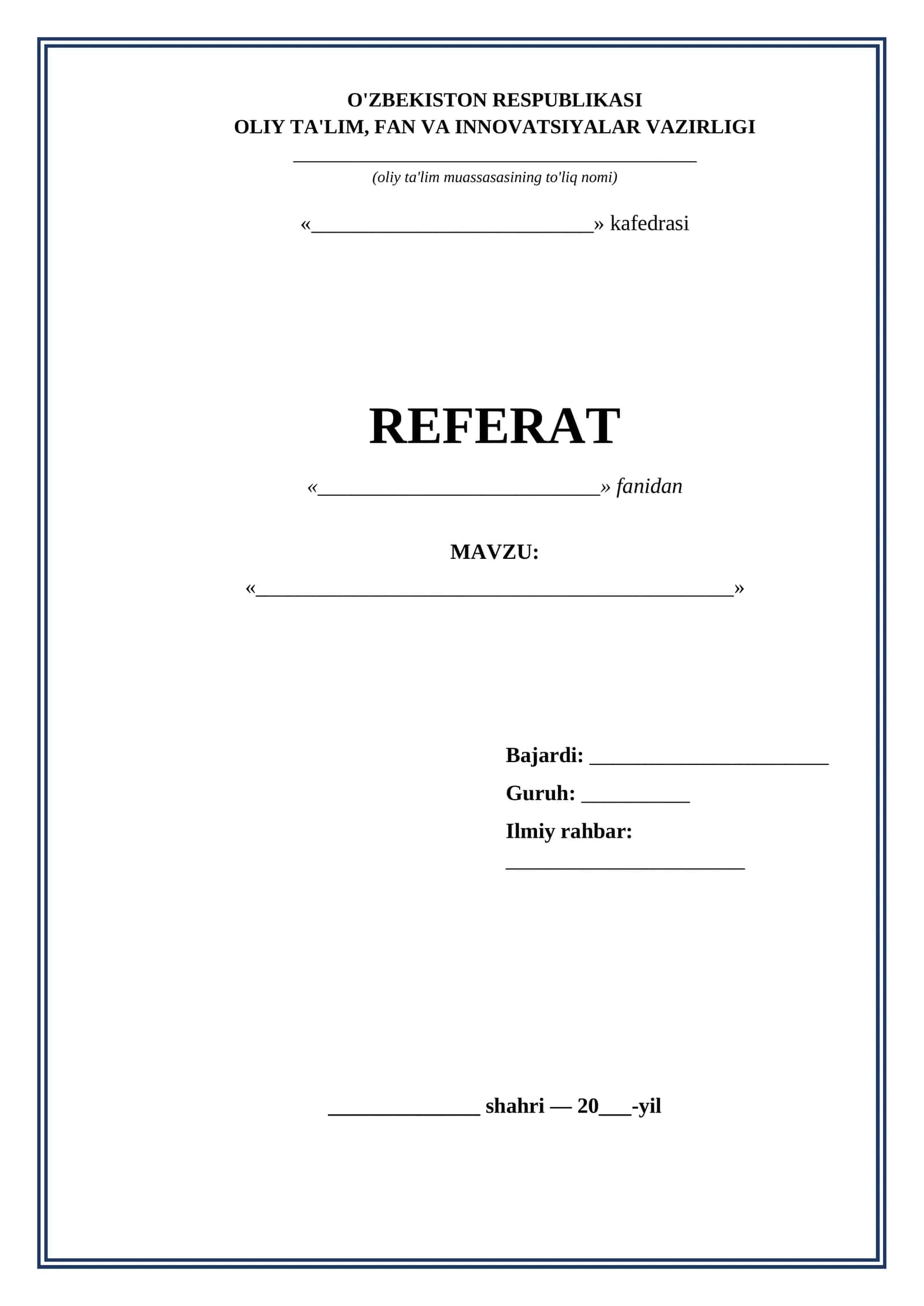 Referat titul varagi OTM ramkali