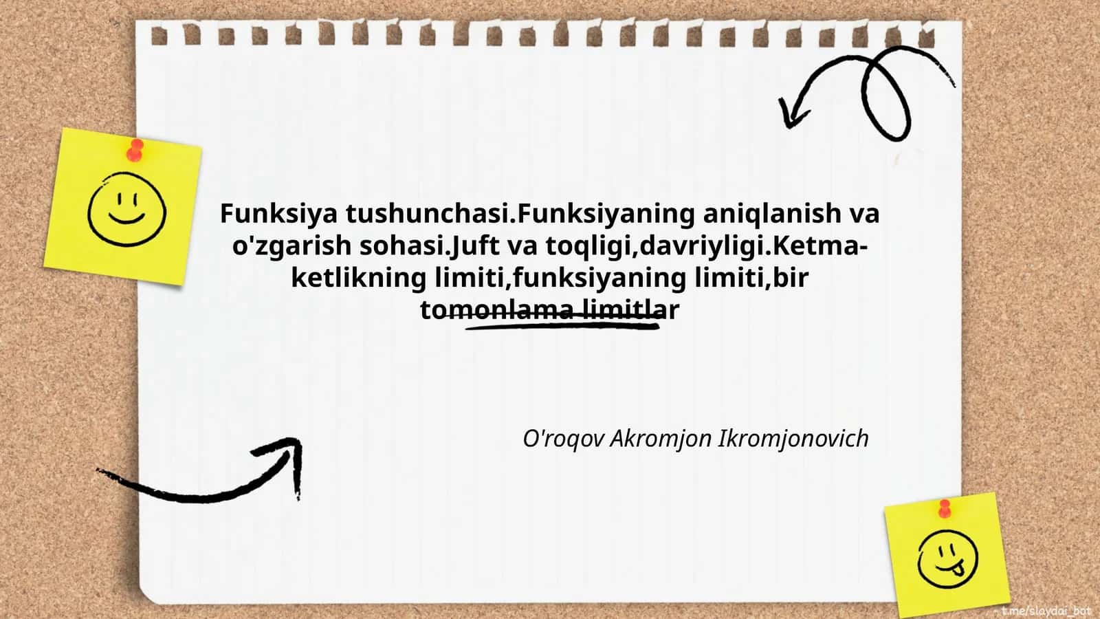 Funksiya Tushunchasi