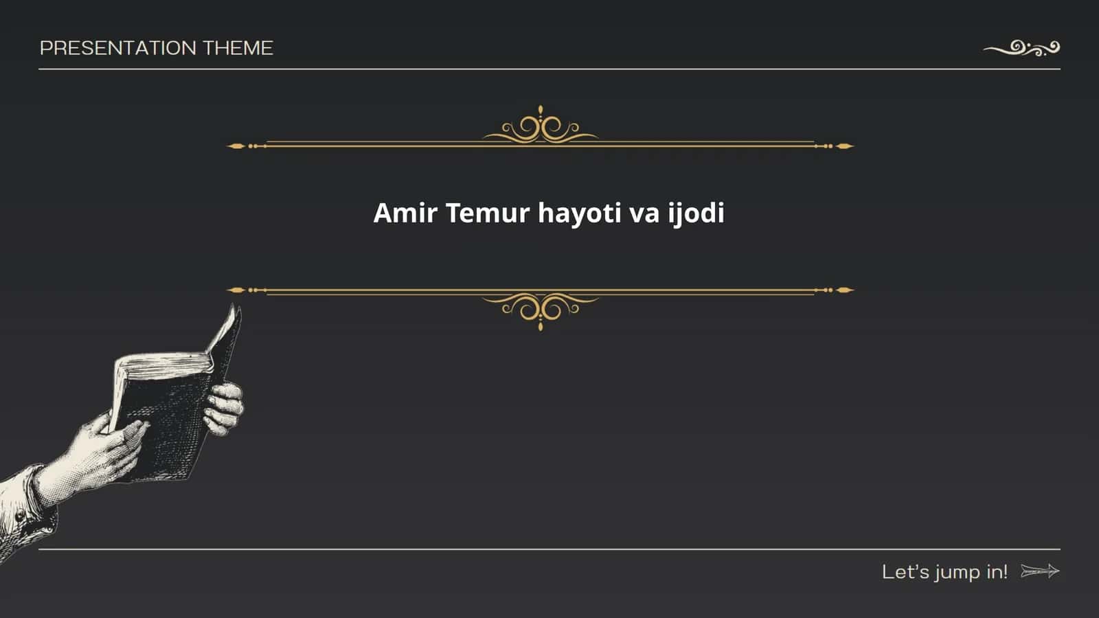 Amir Temur hayoti va ijodi