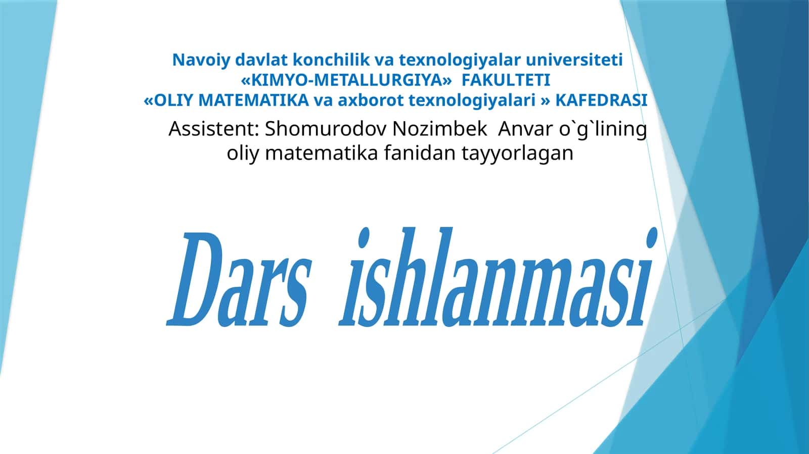 Aniq integralga keltiriluvchi masalalar. Aniq integralning ta’rifiva uning asosiy xossalari.Nyuton-Leybnits formulasi. Aniq integralda oʻzgaruvchini almashtirish. Boʻlaklab integrallash