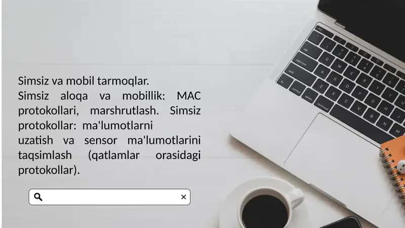 Simsiz va mobil tarmoqlar