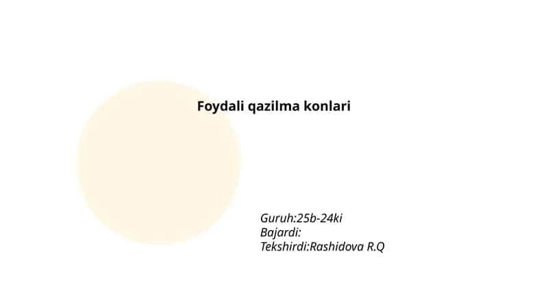 Qazilma yonilg‘i turlari