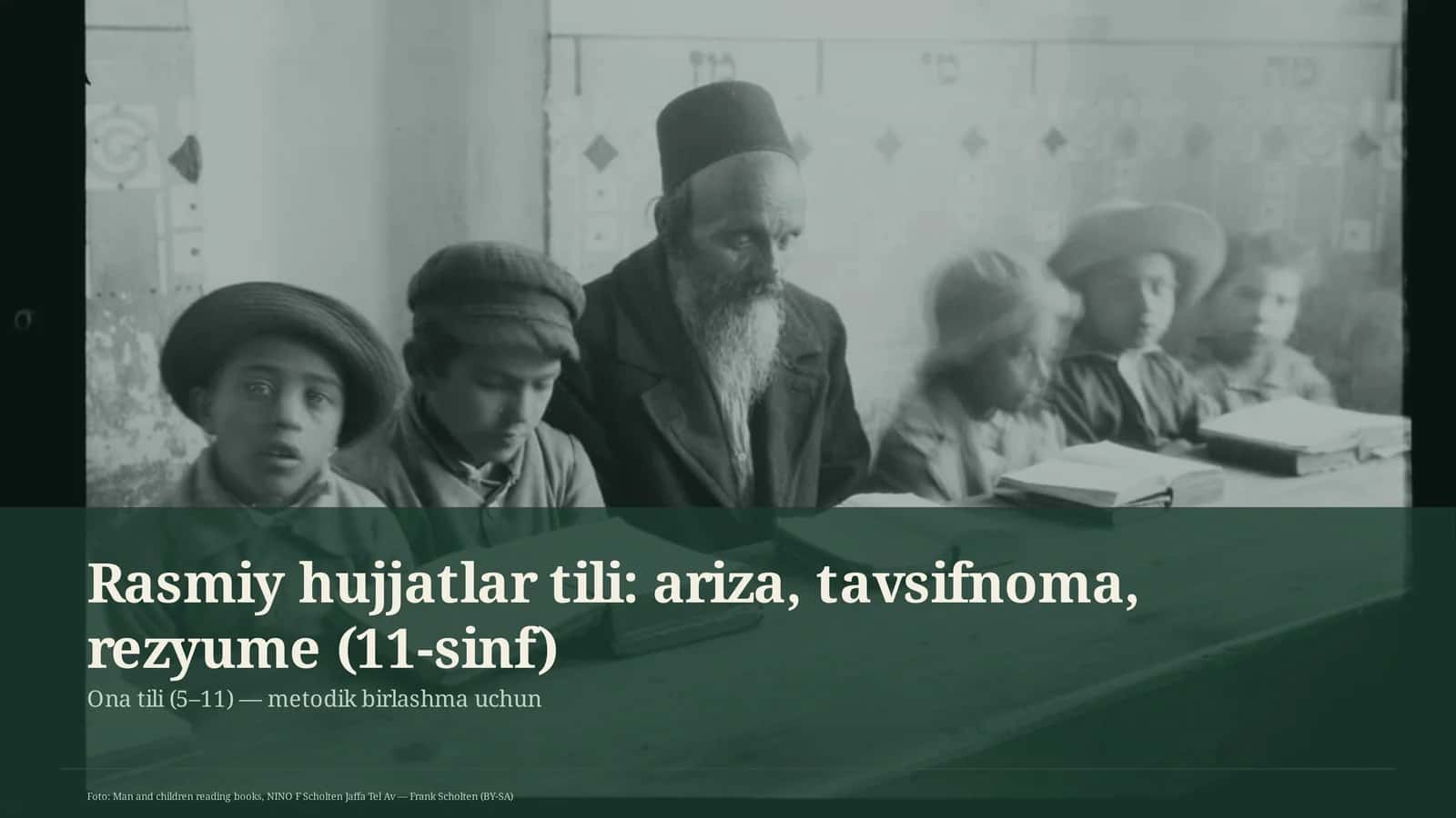 Ona tili (5– 11) — metodik birlashma uchun