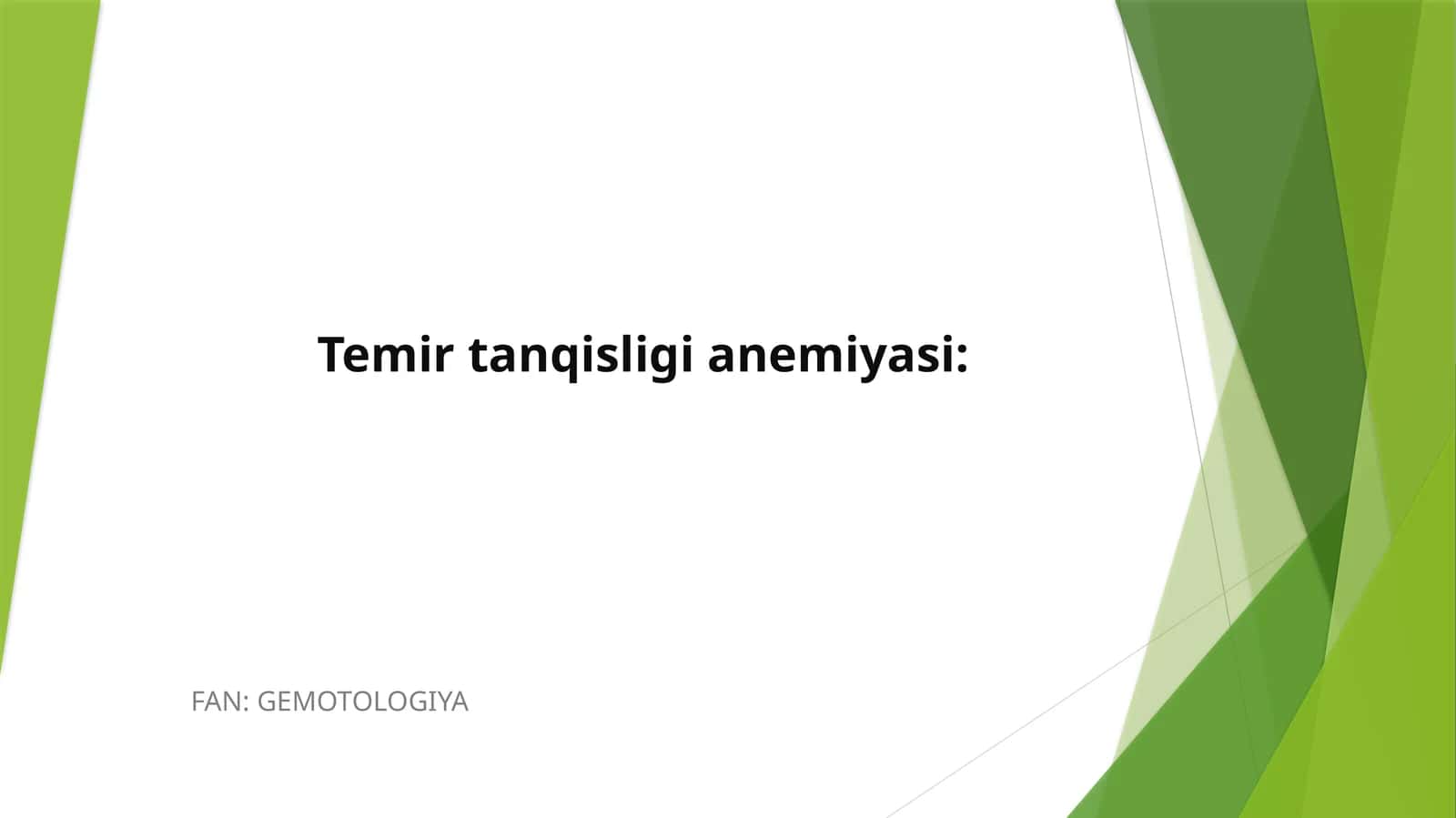 Temir tanqisligi anemiyasi