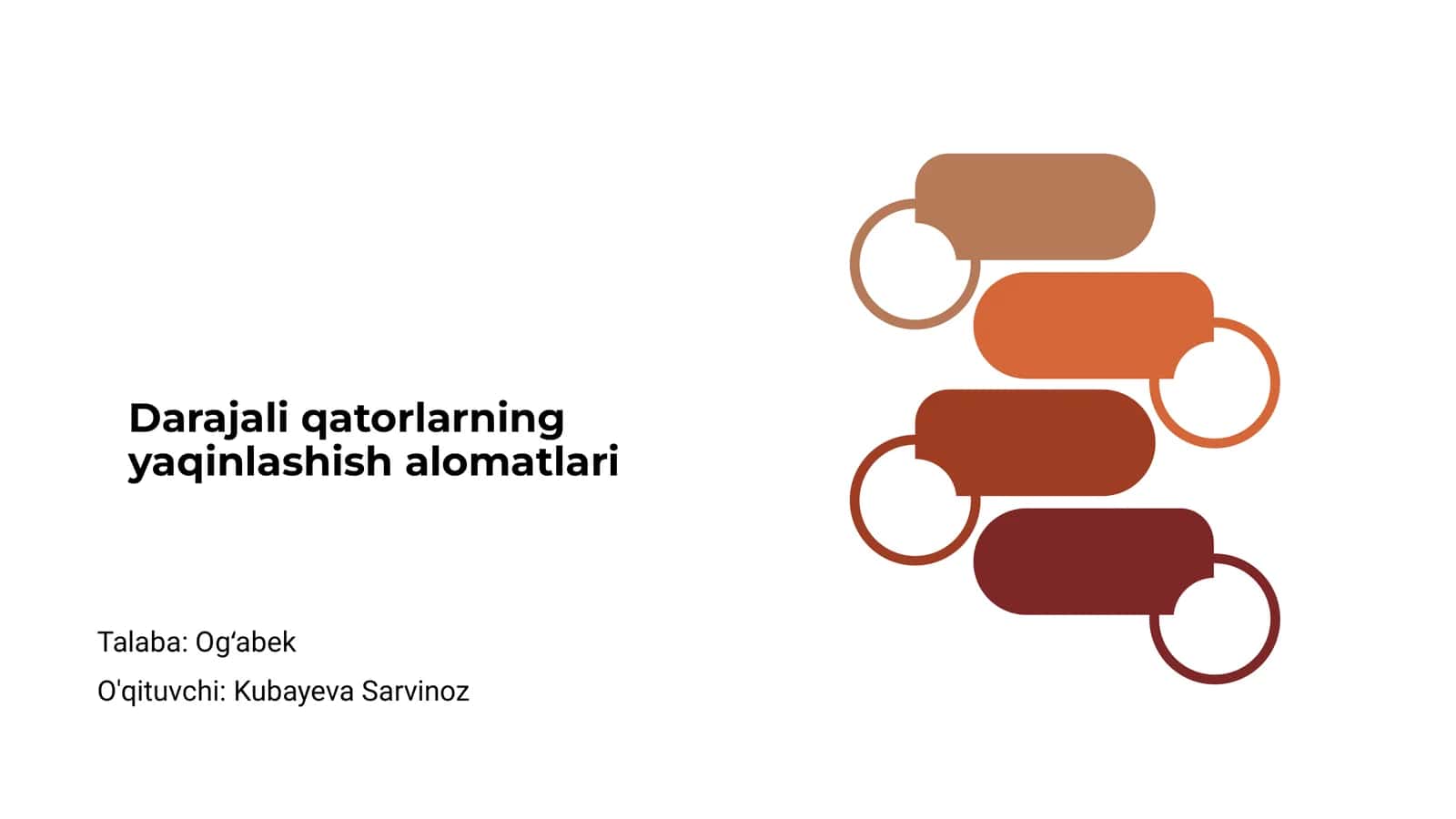 Darajali qatorlarning yaqinlashish alomatlari