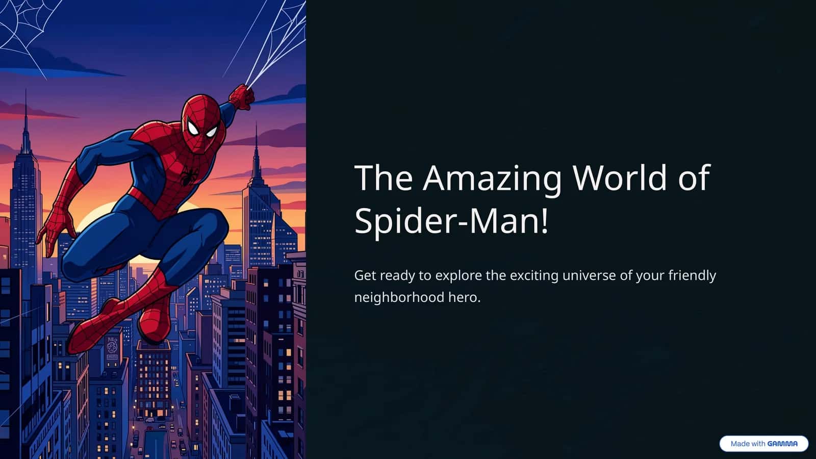 The Amazing World of Spider-Man!